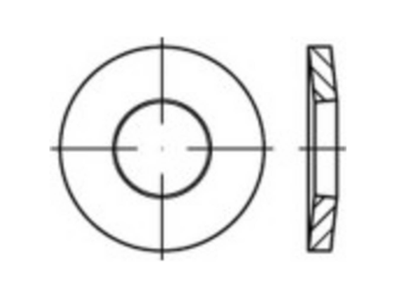 Spændeskiver 4 Mm 9 Mm Rustfrit Stål 1000 Stk Toolcraft 1067137