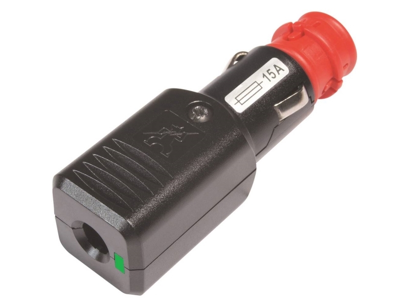 ProCar universalkontakt NG 15A LED med dragavlastning med säkring, 12-24 Volt 12 V, 24 V 15 A Safety universalkontakt | Bilvård & Biltillbehör - Bilens Interiörutrustning - Övriga | GameStuff