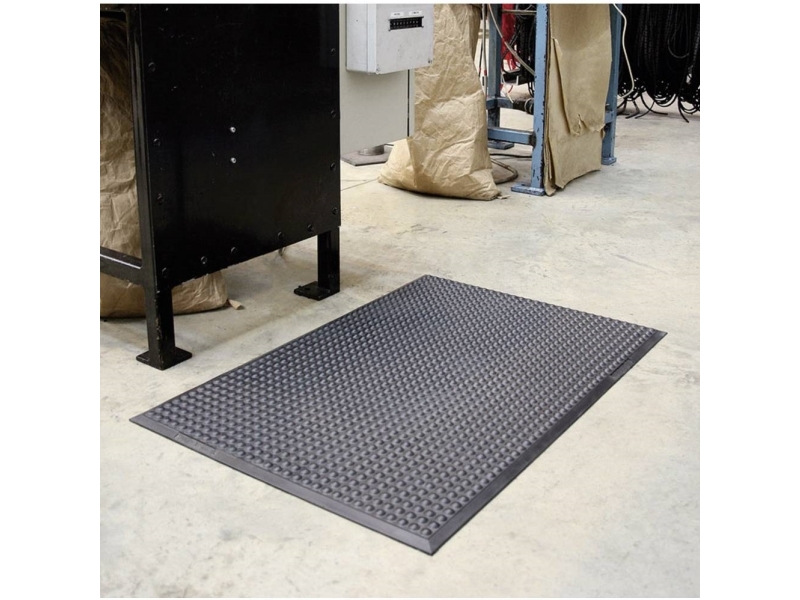 COBA Europe SE010001 Elite Måtte til arbejdsplads (L x B x H) 0.9 m x 0.6 m x 15 mm Sort