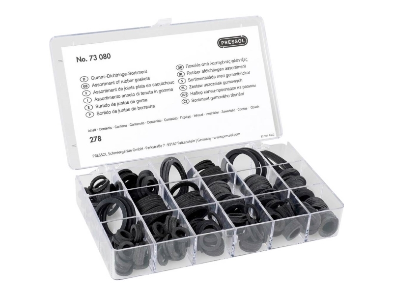 Pressol 73080 Tætninger-Sortiment Indhold 1 Satz