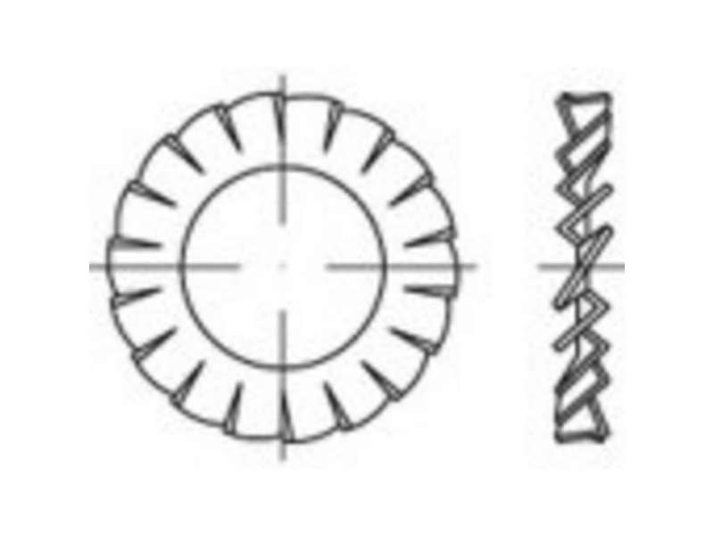 Mellemlægsskive Rustfrit stål A1 1000 stk TOOLCRAFT TO-5453961 | Verktyg & Verkstad - Brickor & Ringar - Brickor | GameStuff