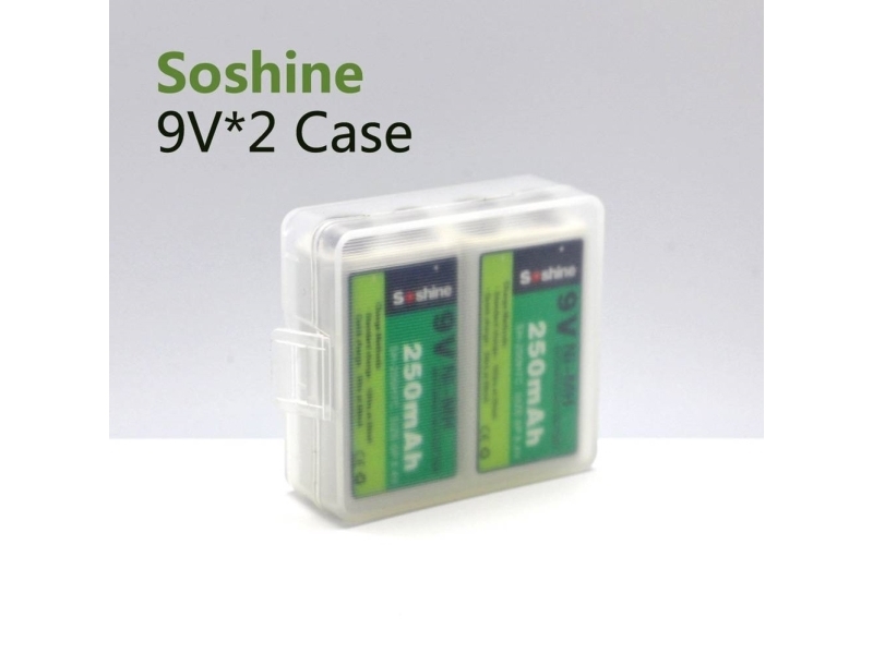 Soshine Soshine SBC-018 Batteribox Celletal: 2 9 V blok (L x B x H) 54 x 52 x 19 mm | EL Artiklar - Batteri - Batteritestare & Tillbehör | GameStuff