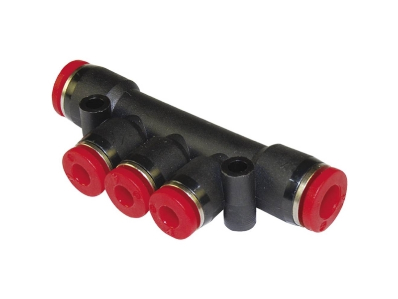 Norgren Fordeler C00d31008 Rør Ø: 10 Mm, 10 Mm, 8 Mm, 8 Mm, 8 Mm 1 Stk