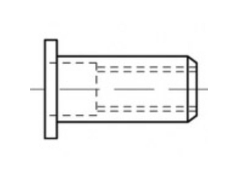 TOOLCRAFT TO-5455320 Blindnittemøtrik M8 500 stk | Verktyg & Verkstad - Infästning - Övriga Infästning | GameStuff