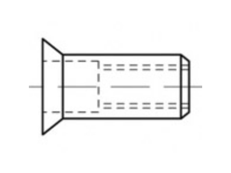 TOOLCRAFT TO-5455323 Blindnittemøtrik M4 500 stk | Verktyg & Verkstad - Infästning - Övriga Infästning | GameStuff