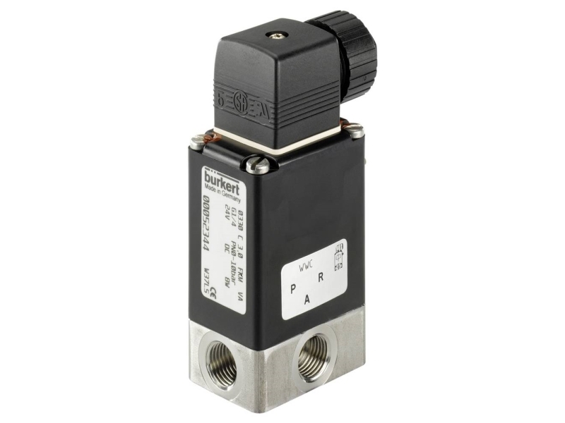 Bürkert direktstyrd ventil 124935 0330 230 V/AC, G 1/4 hylsa, nominell dimension 2 mm 1 st | Komponenter - Pneumatik & Allfluidteknik - Ventiler och magnetventiler | GameStuff