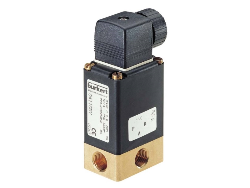 Bürkert Direkte styret ventil 124927 0330 24 V/DC G 1/4 muffe Nominel dimension 3 mm 1 stk