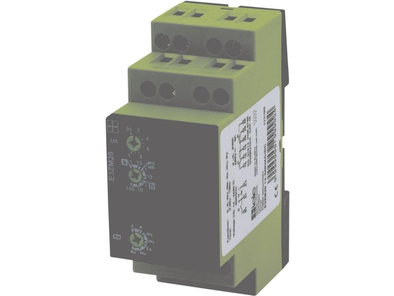 Tele E3zm20 12-240V Ac/Dc Tidsrelæ Multifunktionel 1 Stk 2 X Omskifter