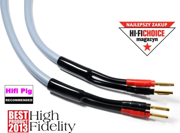 Melodika Banana Cable X2 - Banana X2 3.5M Gray