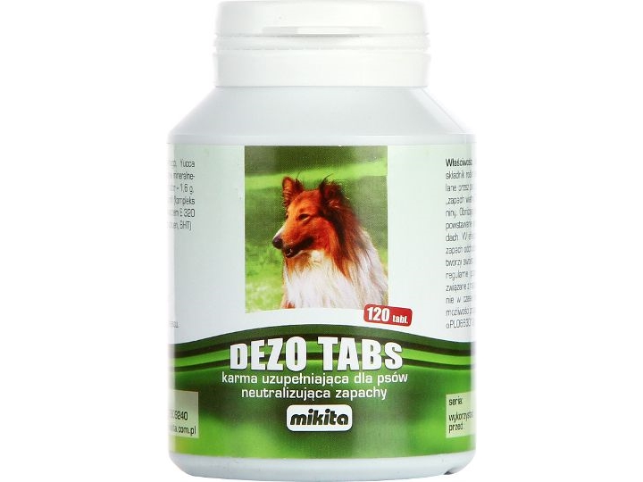 MIKITA DEZO-TABS 120 st | Sällskapsdjur - Hund - Tillskott & olier | GameStuff