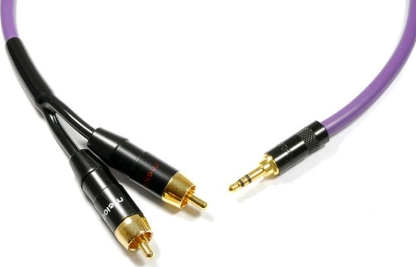 Melodika Klinke 3,5Mm - Rca (Cinch) X2 3M Kabel Lila