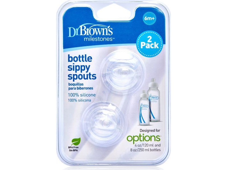 Dr Browns Sr210-Silicone Mouthpiece "Non-Spray" For Elka Shoes Standard, 2-Pack