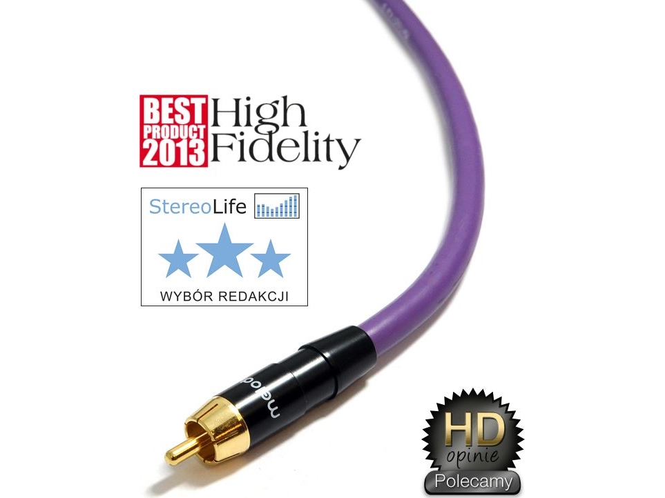 Melodika Rca (Cinch) - Rca (Cinch) Kabel 1,5 M Lilla