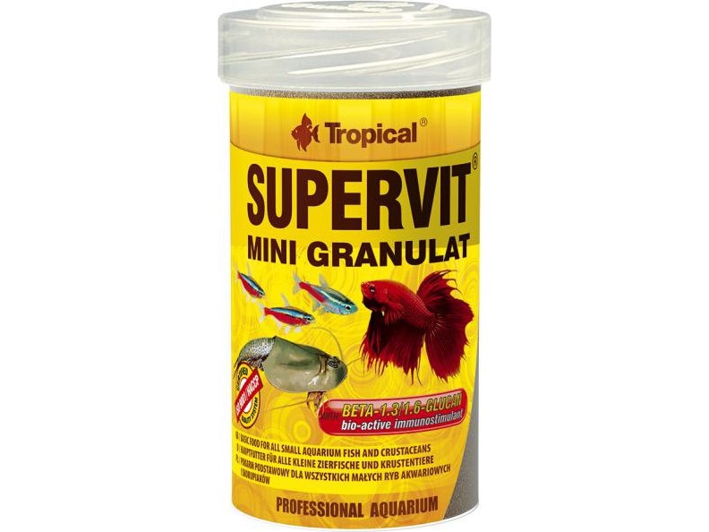Tropical Supervit Mini Granules - Futter Für Aquarienfische - 250 Ml/162,5 G