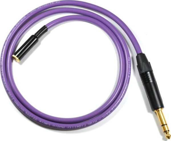 Melodika Kabel Klinke 3,5Mm - Klinke 6,3Mm 2M Lila