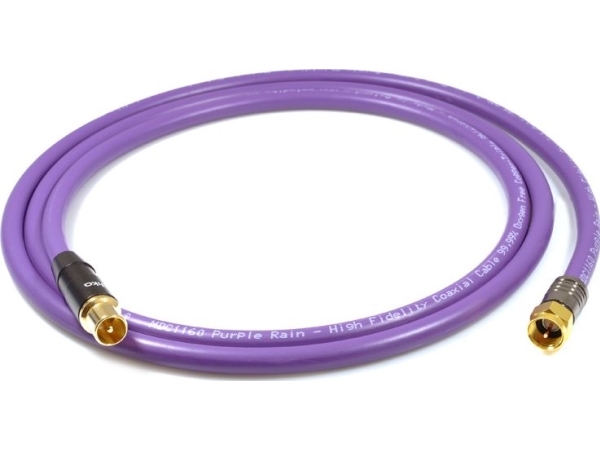 Melodika Antenna - Antennenkabel (F) 0.5M Lila