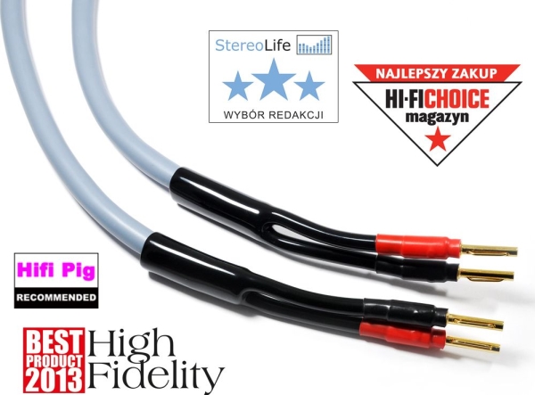 Melodika Banana Cable X2 - Banana X2 2.5M Gray