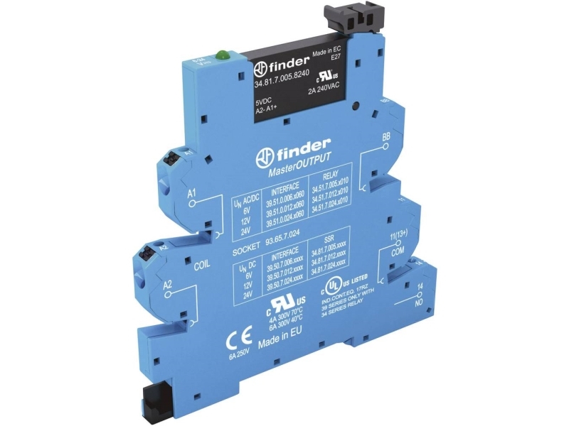 Finder Halvledarrelä 39.50.8.230.9024-10 2 A Kopplingsspänning (max.): 24 V/DC 10 st | Elektrisk utrustning - Reläer | GameStuff