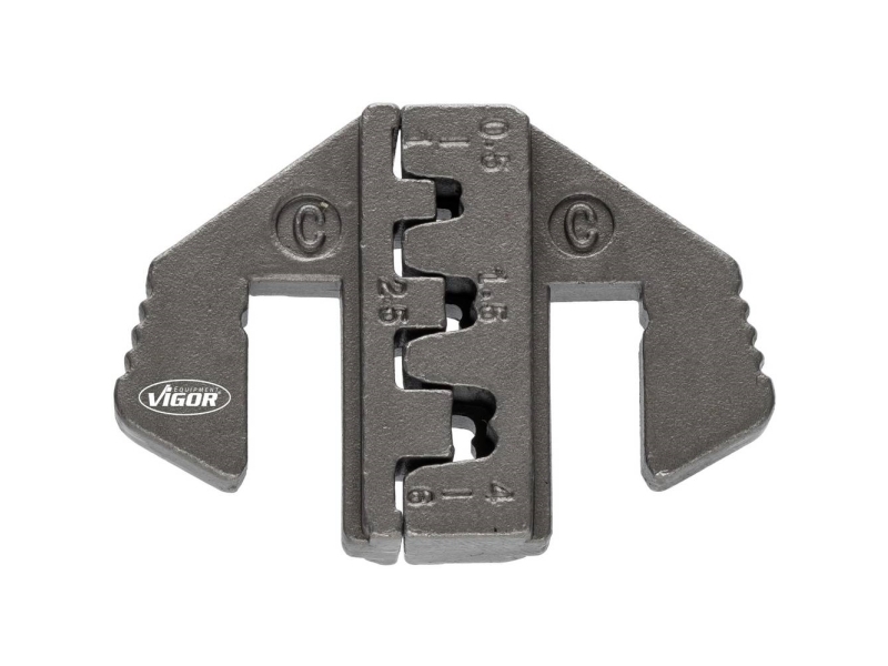 Vigor V2499-C Krympeindsats Uisolerede kabelsko 0.5 til 6 mm²