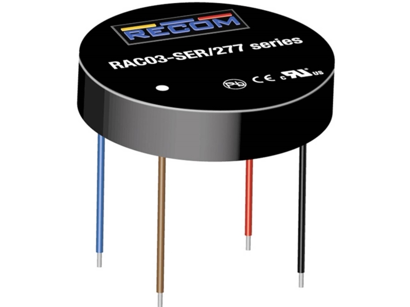 RECOM RAC03-3.3SER/277 AC/DC-printstrømforsyning 3.3 V 3 W | Komponenter - Elektronik - Strömförsörjningskomponenter | GameStuff