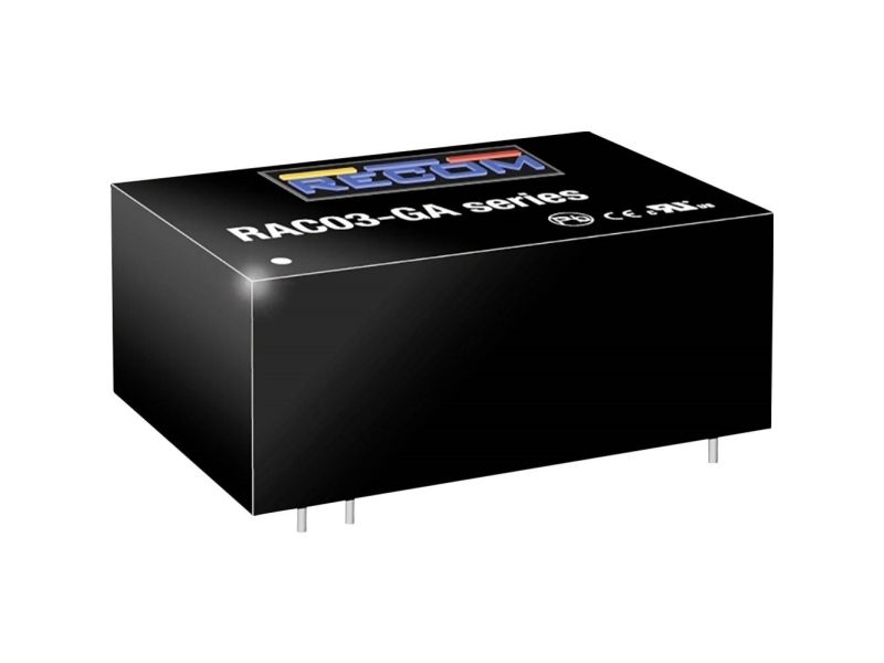 RECOM RAC03-12SGA AC/DC-printstrømforsyning 12 V 3 W | Komponenter - Elektronik - Strömförsörjningskomponenter | GameStuff