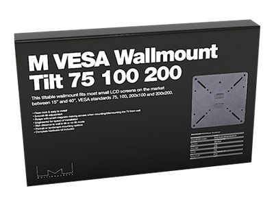 Multibrackets M Vesa Wallmount Tilt - Montagesatz (Neigbare Wandhalterung) - Für Lcd-Display - Schwarz - Bildschirmgröße: 14"-24" - Wandmontierbar
