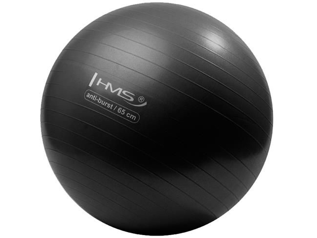 Hms Gymnastikball Yb02 Anti-Burst 65Cm Schwarz (17-42-122)