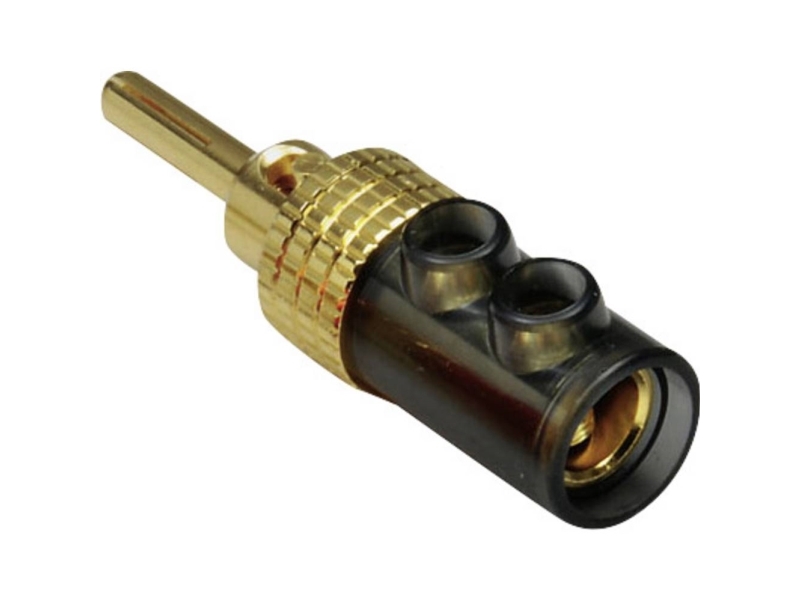 TRU COMPONENTS Bananplugg Kontakt, rak Stiftdiameter: 4 mm Svart 1 st | EL Artiklar - Verktyg för EL - Laboratoriemätningsutrustning | GameStuff