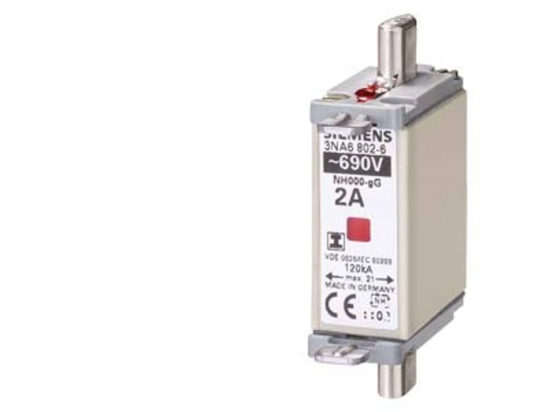 Siemens 3NA68106 Sikringsindsats Sikringsstørrelse = 0 25 A 690 V 3 stk