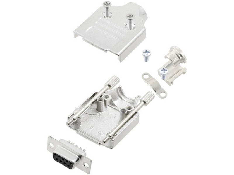 Tru Components Tcmhdm09dmsk 7709700 D-Sub Bøsningsliste-Sæt 180 ° Poltal: 9 Loddekop 1 Stk