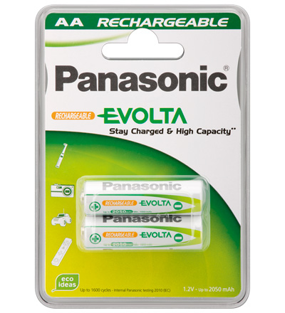 1X2 Panasonic Accu Nimh Mignon Aa 1900 Mah Ready To Use