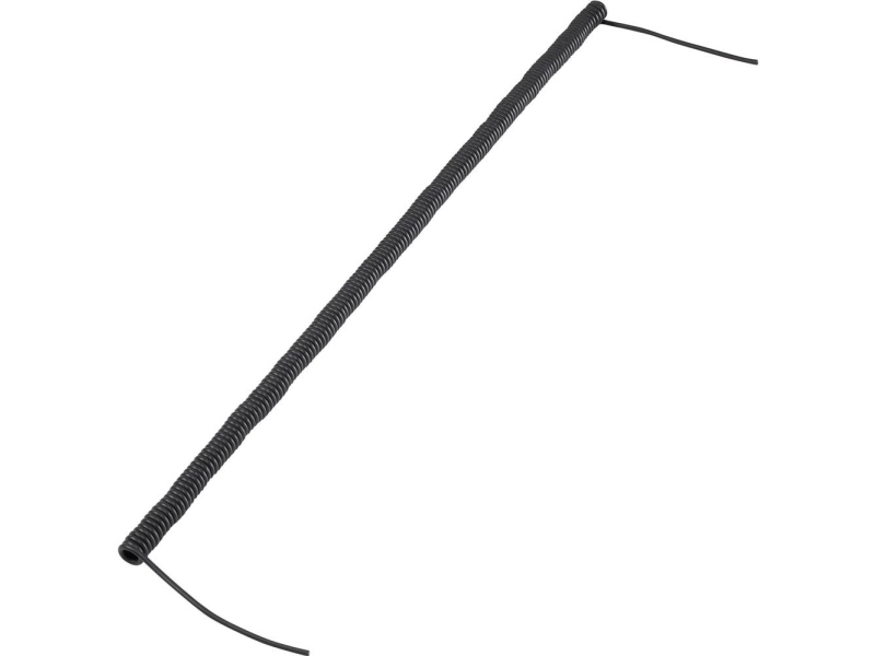 TRU COMPONENTS 1570977 Spiralkabel 170 mm / 500 mm 2 x 0.12 mm² Sort 1 stk