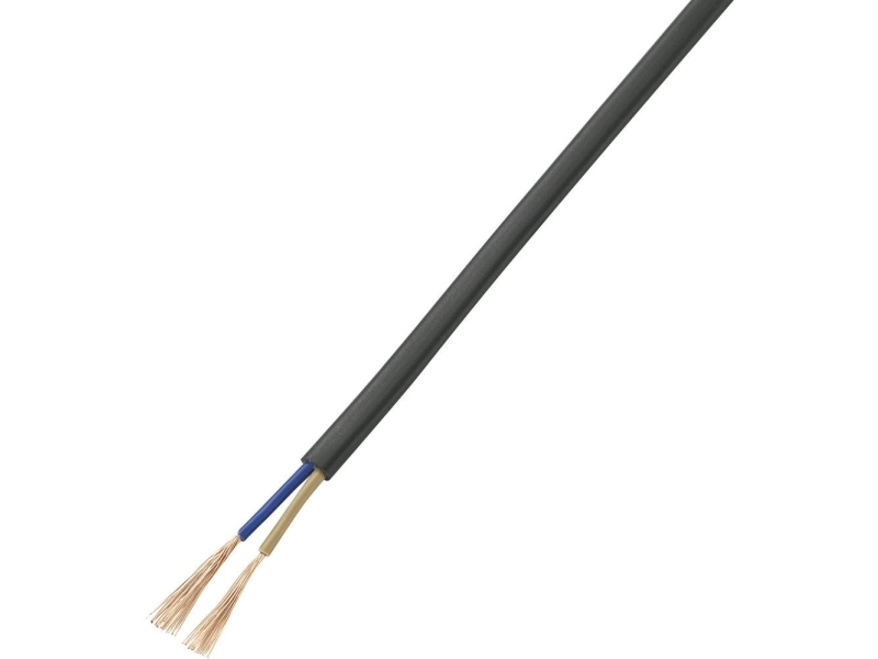 TRU COMPONENTS 1570217 Tilslutningskabel 2 x 0.75 mm² Sort 10 m | EL Artiklar - Kablar och ledningar - Gummikabel | GameStuff