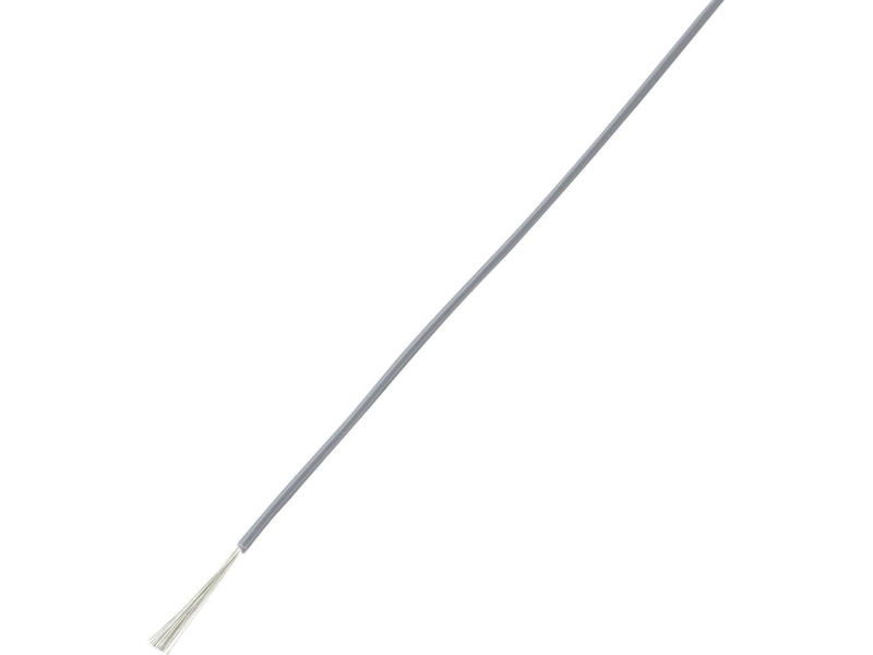 TRU COMPONENTS 1570172 Wire LiY 1 x 0,14 mm² Grå 10 m