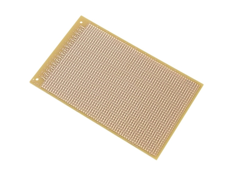 TRU COMPONENTS SU527466 Europrintplade Hårdt papir (L x B) 160 mm x 100 mm 35 µm Rastermål 2.54 mm Indhold 1 stk