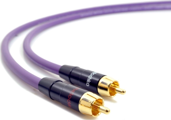 Melodika Rca (Cinch) X2 - Rca (Cinch) X2 Kabel 0,7M Lila