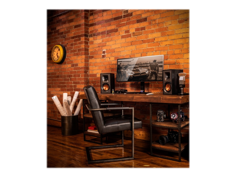 Klipsch Reference Series R-41PM - Monitorikaiuttimet - langaton - Bluetooth - 35 Watt - 2-tie - musta - 2-tie - musta