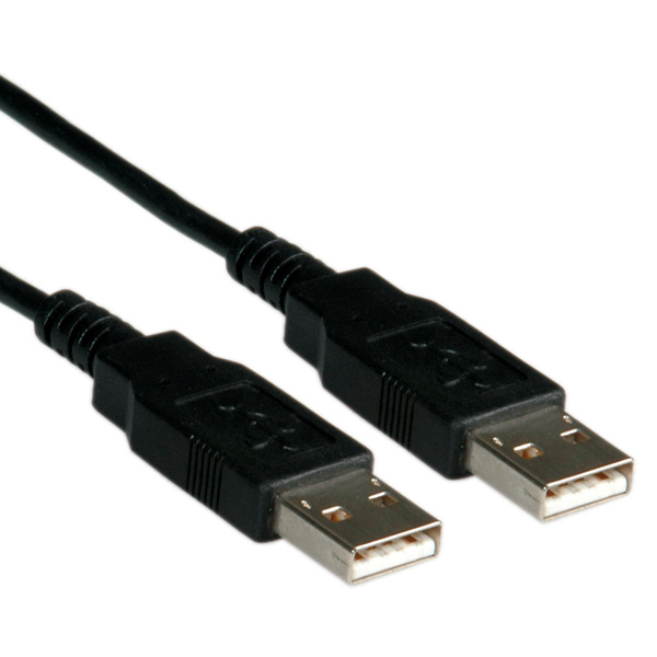 Roline Usb 2.0 Kabel, Typ A-A 1,8M, 1,8 M, Usb A, Usb A, Usb 2.0, Männlich/Männlich, Schwarz