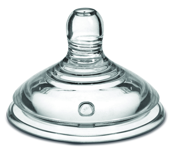 Tommee Tippee Easi-Vent Sauger, Rund, Langsom flow, 2 stk