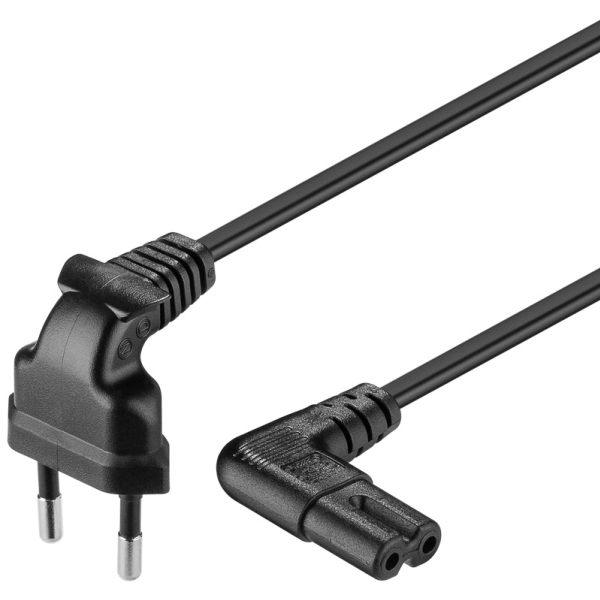 Goobay CEE 7/16 / IEC 60320 C7, 1 m, 1 m, CEE7/16, C7 forbinder, 250 V, 2.5 A