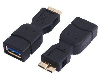 Logilink Usb 3.0 A/Micro-B, Usb 3.0-A F, Micro Usb 3.0-B M, Sort