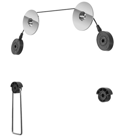 Goobay Tv Easymount L, 81,3 Cm (32"), 139,7 Cm (55"), 50 Kg, 400 X 400 Mm, 400 X 400 Mm, Schwarz, Silber