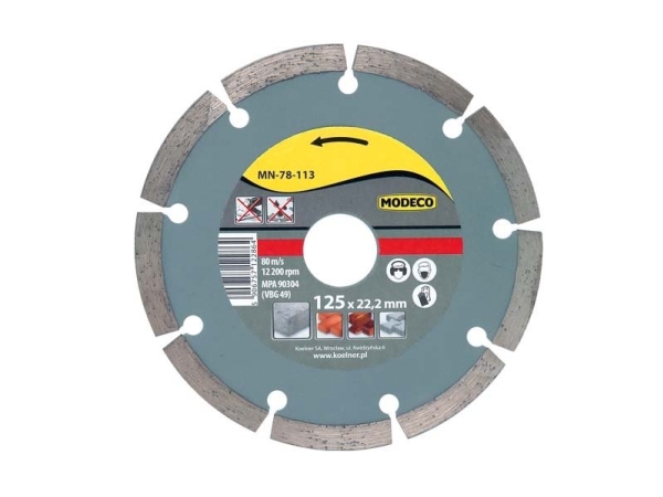 Modeco Segmented Diamond Grinding Wheel Uran 230Mm - Mn-78-115