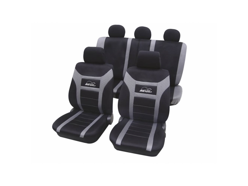 HP Autozubehör 22916 Sædebetræk Polyester Antracit Førersædet , Passagersædet , Bagsædet