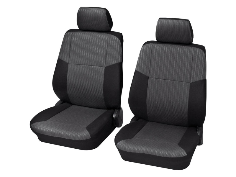HP Autozubehör 22304 Schonbezug Sylt VS 4tlg. Sædebetræk 4 dele Polyester Sort Førersædet , Passagersædet