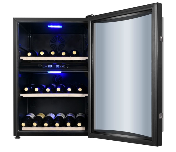 Guzzanti GZ 52DD, Vinkylare med kompressor, Fristående, 40 flaska/flaskor, Inbyggd lampa, N (normal), Svart | Vitvaror - Kyl & Frys - Vinkylar | GameStuff