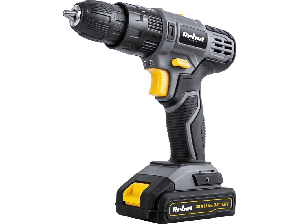Rebel skruemaskine/slagboremaskine 20 V - uden ledning