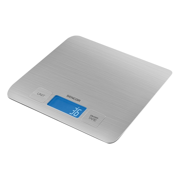 Sencor Sks 5400, Elektronisk Køkkenvægt, 5 Kg, 1 G, Sølv, 4-Sensor, Lcd