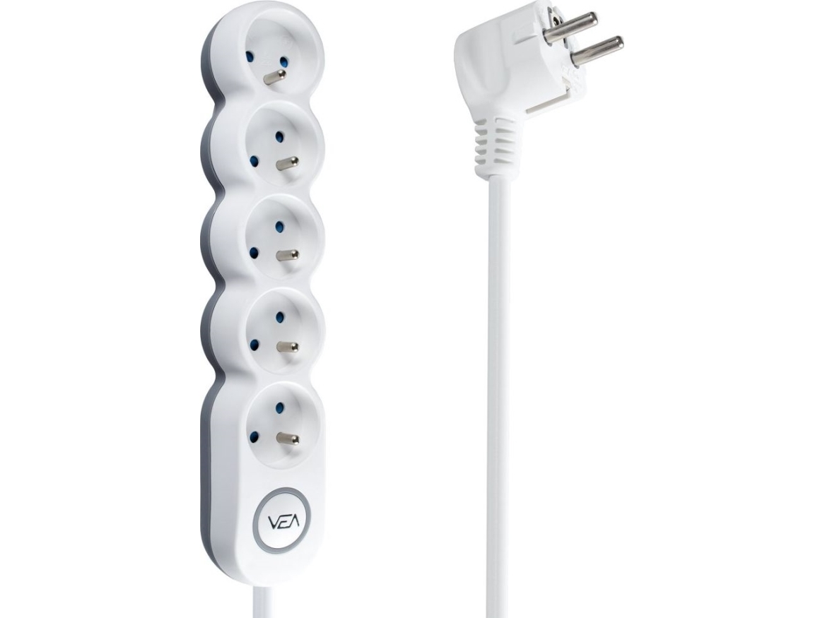 Libox Power Strip. Power Extension Cord 5 Sockets Lb0193-5 Libox