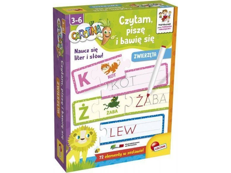 Lisciani Lisciani Carotina I Am Playing, Reading And Writing Animals